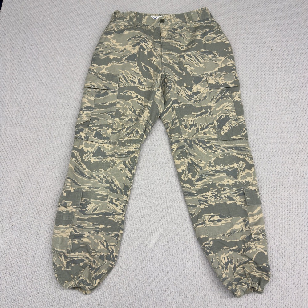 US Air Force Cargo Joggers Mens 32L Digital Tiger Stripe Camo Pants Military